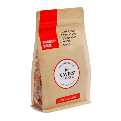 EF XAVIES GRANOLA AARDBEI QUINOA 300G 