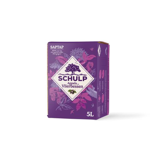 EF SCHULP SAPTAP APPEL-VLIERBESSENSAP 5L
