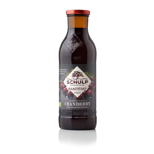 EF SCHULP CRANBERRYSAP PUUR BIOLOGISCH 6X0.75L