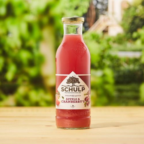 EF SCHULP APPEL-CRANBERRYSAP AMBACHTELIJK 6X0.75L