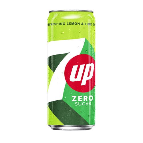 7UP ZERO 24X33CL SLEEK BLIK 