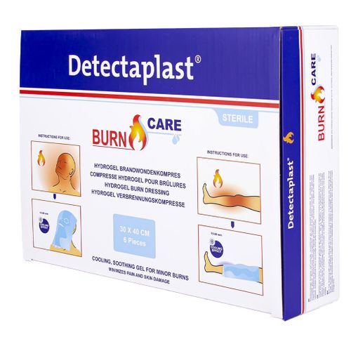 DETECTAPLAST BURN GEL FACE MASK 30X40CM 1ST