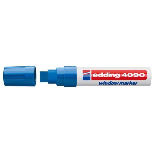 EDDING 4090 WINDOWMARKER BLAUW BREED 1 STIFT 