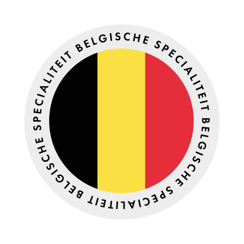 EF STICKER BELGISCHE SPECIALITEIT D28MM 1000ST