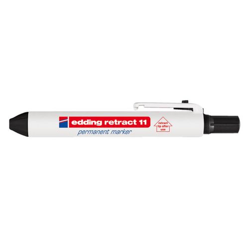 EDDING PERMANENT MARKER E11 ZWART CLIC 1 STIFT