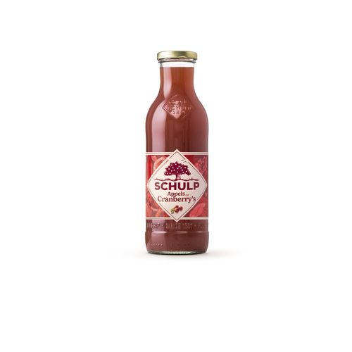 EF SCHULP APPEL-CRANBERRYSAP AMBACHTELIJK 6X0.75L 