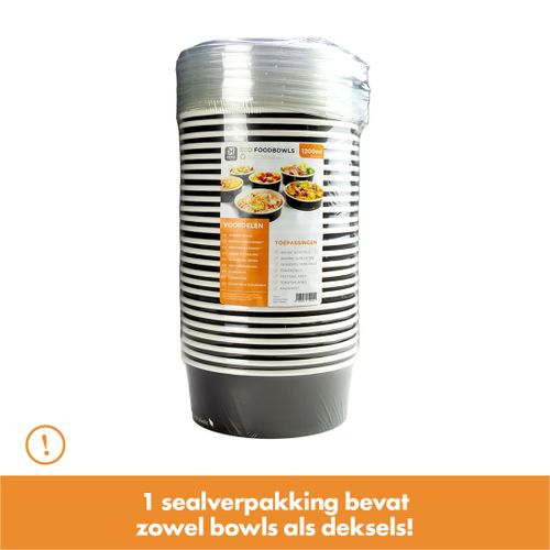 EF ECO FOOD BOWL 1200ML 25ST