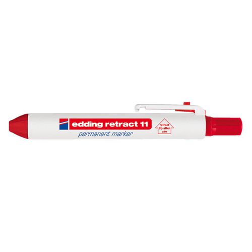 EDDING PERMANENT MARKER E11 ROOD CLIC 1 STIFT