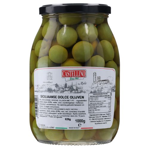 EF CASTELLINO SICILIAANSE DOLCE OLIJVEN 1KG