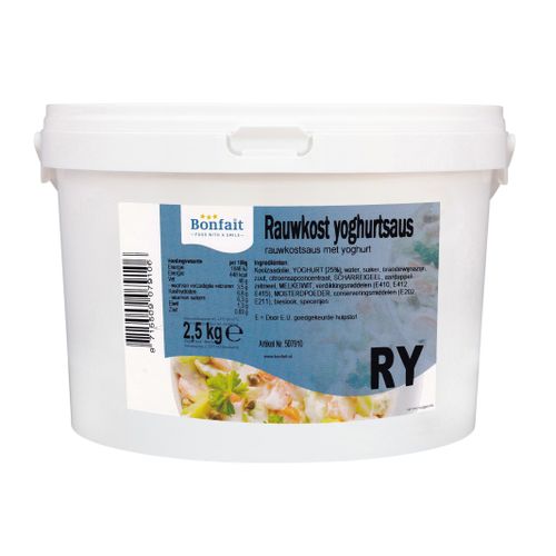 EF BONFAIT RAUWKOST YOGHURTSAUS 2,5KG