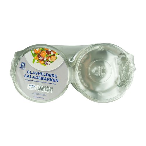 EF GLASHELDERE BAK 750ML EN DEKSEL 25ST 