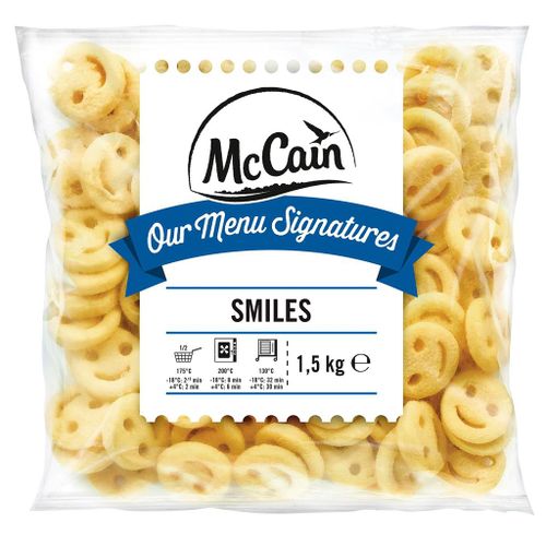 AARDAPPELKROKETTEN SMILES 1,5KG MC CAIN