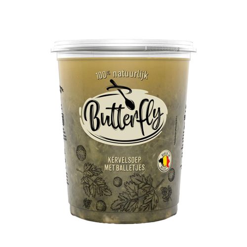 KERVELSOEP MET BALLETJES 950ML BUTTERFLY